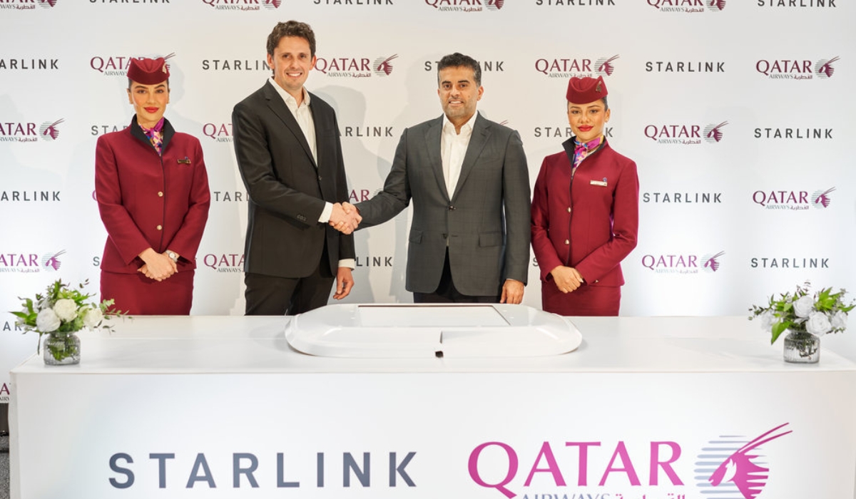 Qatar Airways is the First Leading Airline in MENA to Introduce Complimentary Starlink Wi-Fi Onboard